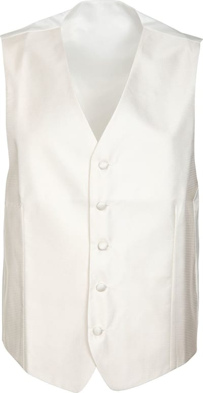 Suitable Trouwgilet V-Design Off-White - Maat 54 - Heren