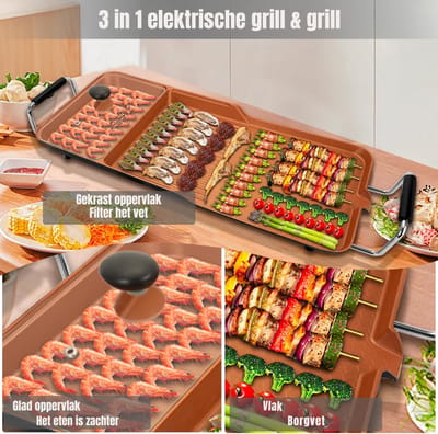 DYNA® Gourmetstel 4 personen - Gourmetstellen - Gourmet - Goud - ‎71cm x 12cm x 32cm