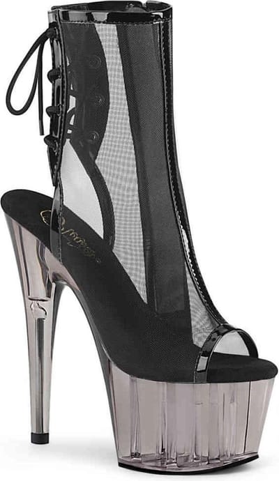 Pleaser Enkellaars -35 Shoes- ADORE-1018MSHT US 5 Zwart