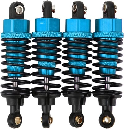 Aluminium Schokdemper voor RC Auto's, Geschikt voor TT-01, TT-02, TA05 en Meer - Blauw, Verbeterde Prestaties en Duurzaamheid