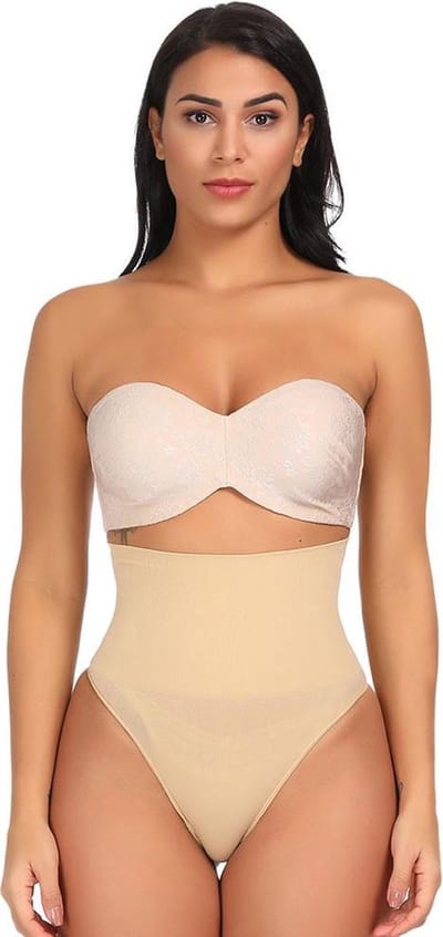 Jumada's shaper - Correctie ondergoed - Nude - Shape wear - Afslank - Naadloos - High waist - Maat M