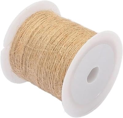 Jute touw - Bindkoord decoratie - Knutselen planten - Natuurlijke vezels - 50 meter - Bruin