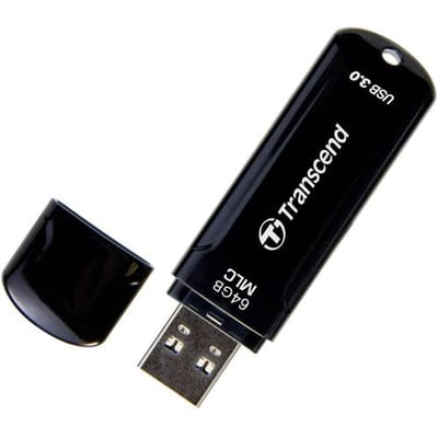 Transcend JetFlash™ 750K USB-stick 64 GB Zwart TS64GJF750K USB-A 3.2 Gen 1