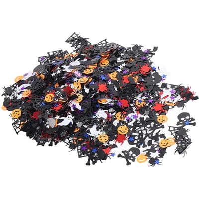 Halloween Confetti 200g PVC Levendige Kleuren Halloween Stijl Wijdverbreid Gebruikt Pompoen Confetti voor Feest black
