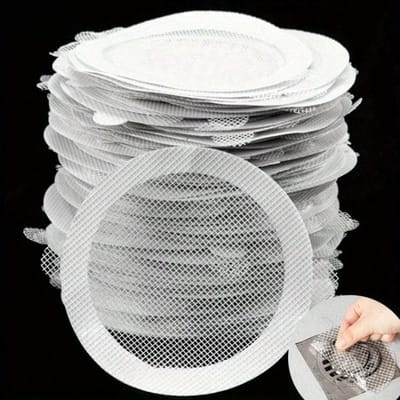 10 Pièces Filtre Jetable Anti-blocage Autocollant de Drain de Sol Maille Attrape-cheveux Bouchon Couvercle de Drain de Douche Bloqueur d'Évier de Cuisine Salle de Bain 10pcs gray