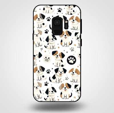 Smartphonica Telefoonhoesje voor Samsung Galaxy S9 met honden opdruk - TPU backcover case honden design geschikt voor Samsung Galaxy S9