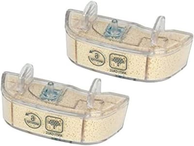 Antikalkpatronen Set - Ontkalkingsfilters - Stoomreiniger Onderhoud - 12 Maanden Bescherming - 2 Stuks - Transparant