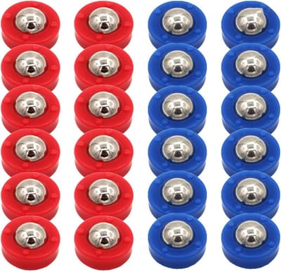 Shuffleboard Pucks - Spelonderdelen - Indoor Spel - Duurzaam Materiaal - 24 Stuks - Veelkleurig