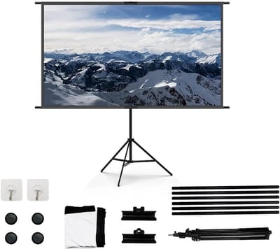 Projectiescherm - Filmscherm Beamer - Thuisbioscoop Creëren - Draagbaar Met Beugel - 120 inch - B