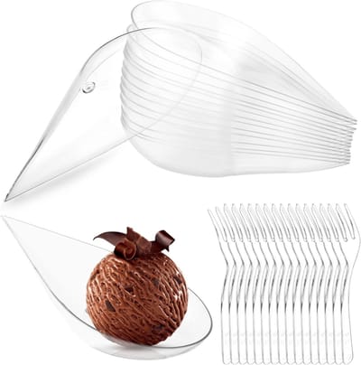 Herbruikbare dessert- en fingerfoodkommen, ideaal voor catering en buffetten, set van 200 stuks