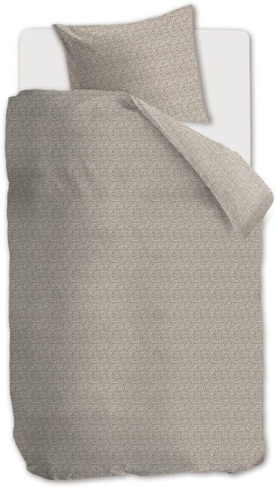 Rivièra Maison - Braided dekbedovertrek - Eenpersoons - 140x200/220 cm - Taupe