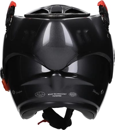 ROOF Boxer V8 Alpha Metal 22-06 - Maat XS - Systeemhelmen - Scooter helm - Motorhelm - Zwart - Scooterhelmen mannen en vrouwen.