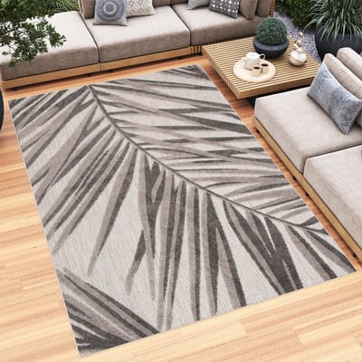 Tapiso Patio Indoor Tapijt Grijs Tuintapijt Buiten Buitenkleed Outdoor Modern Maat- 200x300