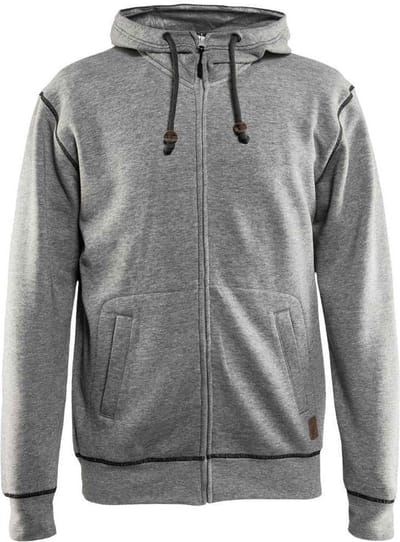 Blaklader 3398 Hooded Werksweater met Rits Grijs