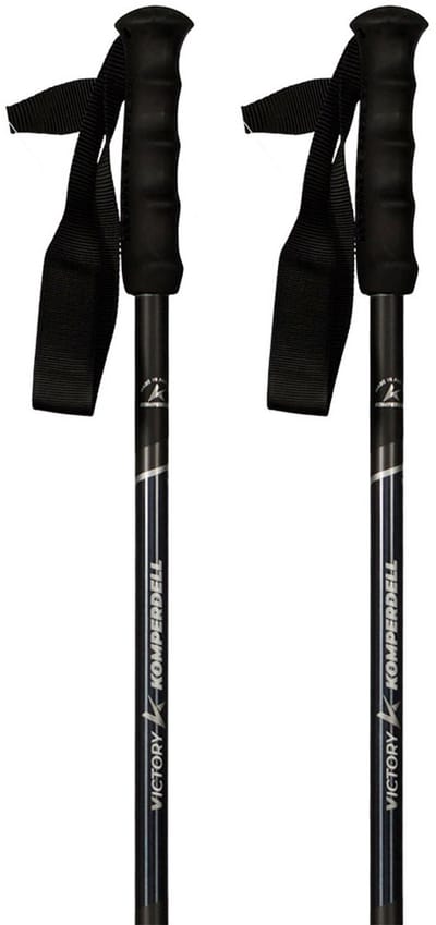 Komperdell Victory Ti Stokken Zwart 125 cm