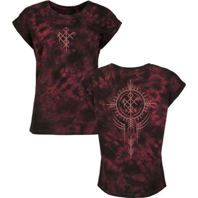 Black Premium by EMP T-shirt - Pagan Roots with washed effect - S - voor Vrouwen - zwart-rood