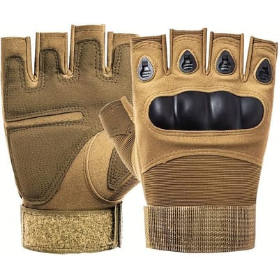 Halfvinger Motorhandschoenen Bescherming Mannen Vingerloos Beschermer Biker Motocross Rijden Fiets Motorrijder Zomer Buiten Gebruik M