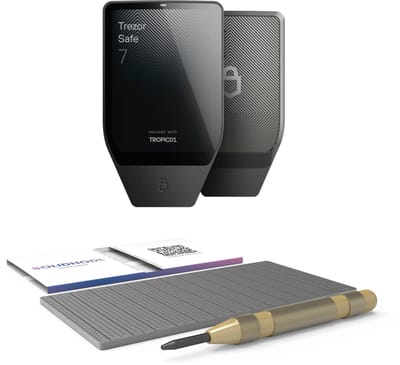 Trezor Safe 7 Charcoal Black + SOLIDHODL voordeelbundel