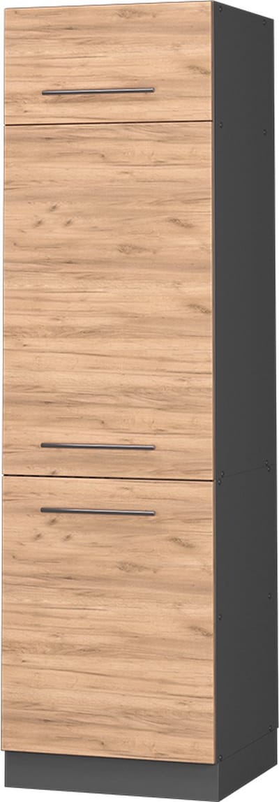 Vicco Fame-Line Koelkast ombouwkast – 60 cm Krachtige eik goud