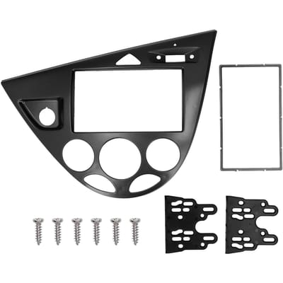 2DIN Geluid CD DVD Paneel Dashboard Decoratie Plug en Play Vervanging voor Focus 1998‑2006 Black