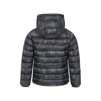 Mountain Warehouse Gewatteerd kinder/kinder Camouflagejack voor seizoenen (Zwart)