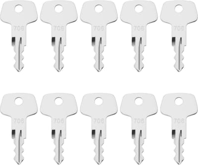 Dailygoods- Ontstekingsschakelaar - Sleutelset 10 stuks - Geschikt voor Liebherr - Robuust metaal - Weerstand tegen hoge temperaturen - Precisie OE-vereisten - Sleutels
