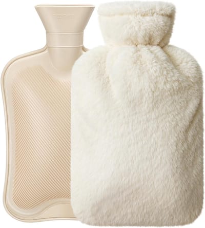 Fleece Warmwaterkruik van 2 Liter voor Koude en Warme Therapie, Ideaal bij Rugpijn en Spierpijn