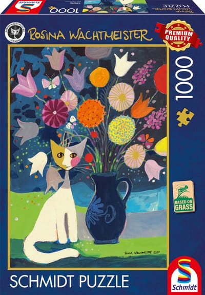 Schmidt - Legpuzzel - Witte kat - Rosina Wachtmeister - 1000 stukjes - Volwassenen - vanaf 12 jaar