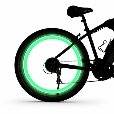 Fietslicht Wiel I Spaakverlichting I Fietslamp Wiel I LED Fietsverlichting I Ventieldop Flitslicht I 2 Stuks I Groen