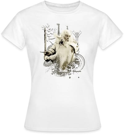 The Lord Of The Rings Gandalf En Zwaard Glamdring T-Shirt Dames
