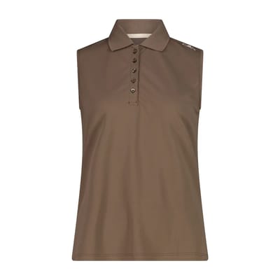 Cmp 3t59776 Mouwloze Polo Bruin M Vrouw