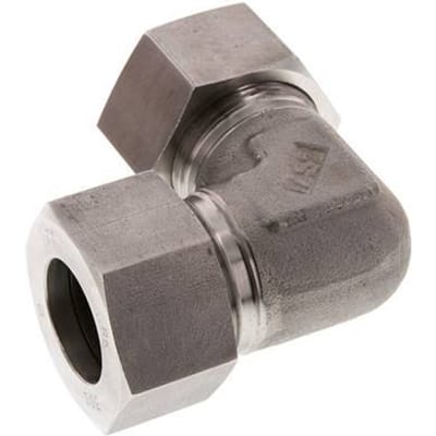30S RVS Elbow 90deg Snijring 400 Bar DIN 2353 - FL2E-C-ST-30-S