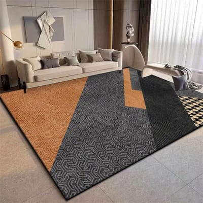 Geometrische Oranje Grote Tapijten voor Woonkamer Licht Luxe Huis Sofa Zacht Kleed 200x300 Decoratie Slaapkamer Kinderen Antislip Mat 60*90cm