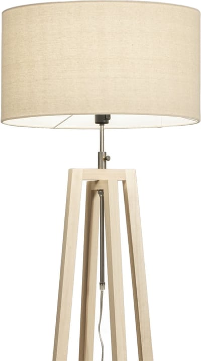 Lumidora Vloerlamp 31270 - LILLE - E27 - Bruin - Beige - Naturel - Zand - Hout - ⌀ 45 cm
