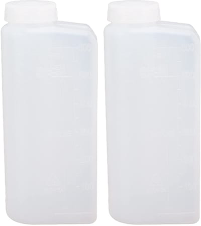 Dailygoods- Olie Mengfles 600ML - Benzine Fles - Professionele Container - Tuingereedschap - Geschikt voor Kettingzaag - Nylon Kunststof - Brandstoffles