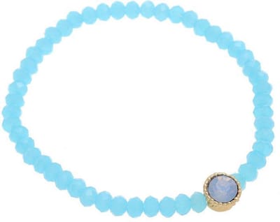 Behave - Rekarmband blauw met steenaccent voor casual chic momenten