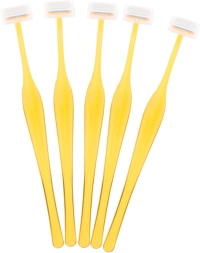 Opvouwbare Wenkbrauwtrimmers - Gezichtsscheermesjes Scheermes - Gezichtsbeharing Verwijderen - Draagbaar Compact Formaat - 13 x 1.3 x 0.1 cm - Willekeurig