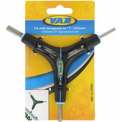 Var Premium Hex Wrench Set Hulpmiddel Zwart 4-5-6 mm