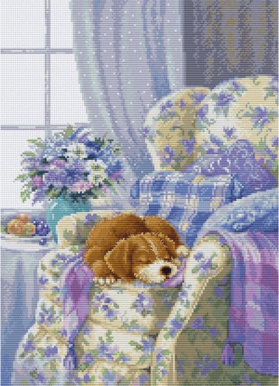 Luca-S Cozy Armchair borduren (pakket) BU5016