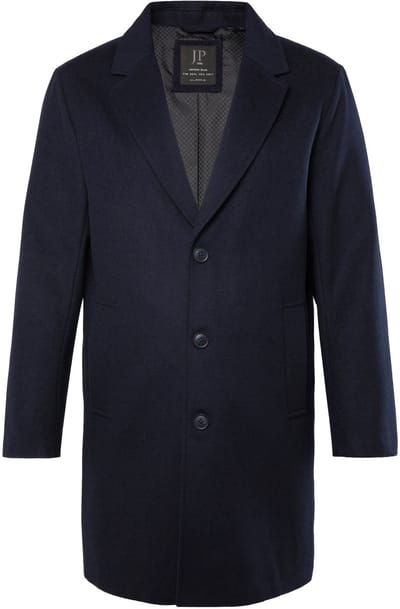 JP 1880 - Heren - Jas wolmix reverskraag - Navy blauw - Maat XL
