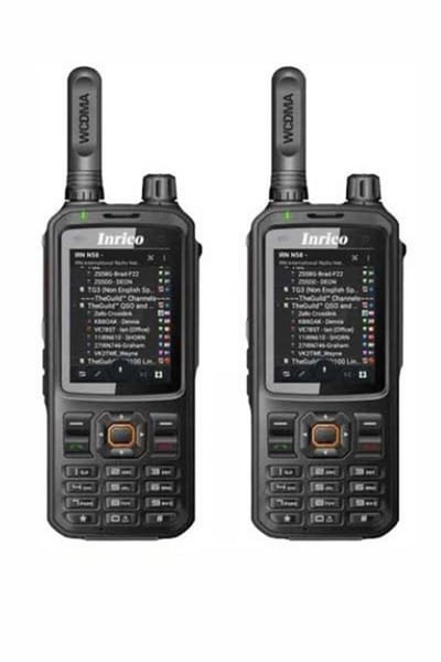 Set van 2 Inrico T320 V2 4G LTE Zello Portofoon, GPS, Smartphone, GSM, Wifi