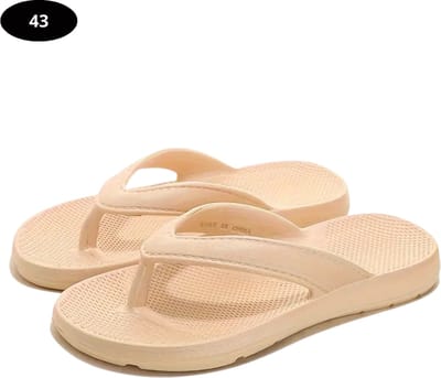 Livano Slippers Dames - Teenslippers - Flip Flops - Comfortabel - Zomer - Khaki 43