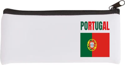 Akyol - portugal vlag Etui - Portugal - reizigers - verjaardagscadeau - souvenir - vakantie - kado - gift - geschenk - 20 bij 9 cm