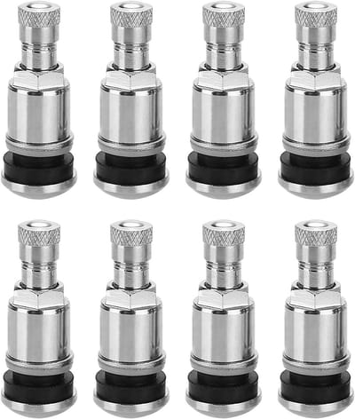 Set van 8 metalen autobandventielen voor aluminium velgen, universele 11.3mm ventielen voor autobanden, duurzame en stijlvolle vervangingen voor autobandventielen