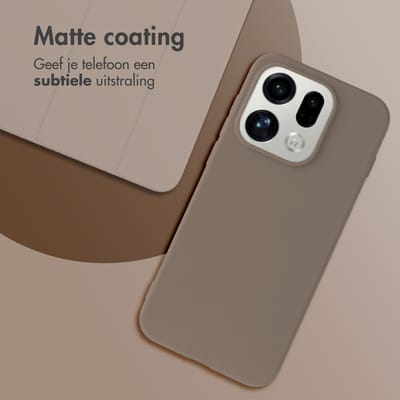 imoshion Hoesje - Geschikt voor Oppo Find X9 - Color Backcover - Bruin