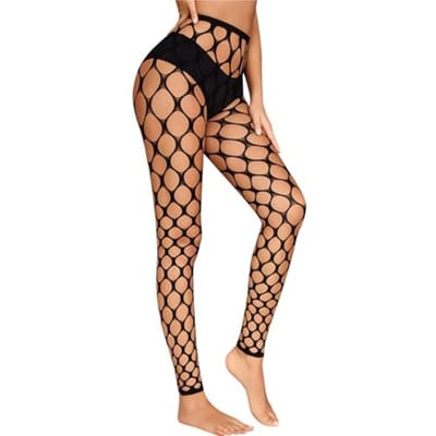 Avidlove Collants Sexy Pour Femme Bas résille Sans Pieds Collants Leggings Taille Haute brown