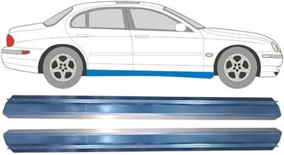 Reparatie dorpel voor Jaguar S-Type CCX 1999-2007 / Links = Rechts / Set