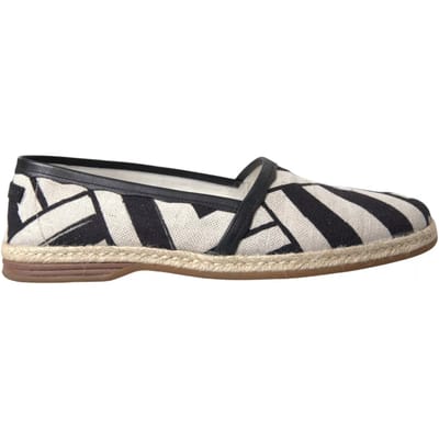 Geometrische Canvas Espadrilles