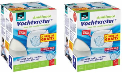 Bison Vochtvreter + 2 Navullingen Ambiance - 2 x 2 x 100 gr - Voordeelverpakking