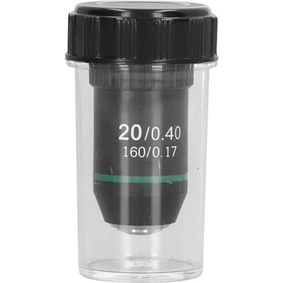 Achromatische Objectief Messing Verchroomd 20X Microscoop Objectief Lens Interface 20,2 mm